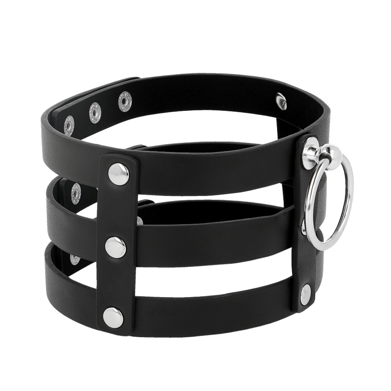 COQUETTE CHIC DESIRE — Choker cuero vegano estilo fetish