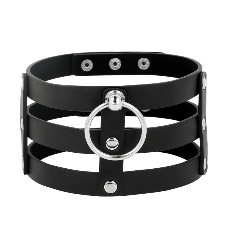 COQUETTE CHIC DESIRE — Choker cuero vegano estilo fetish