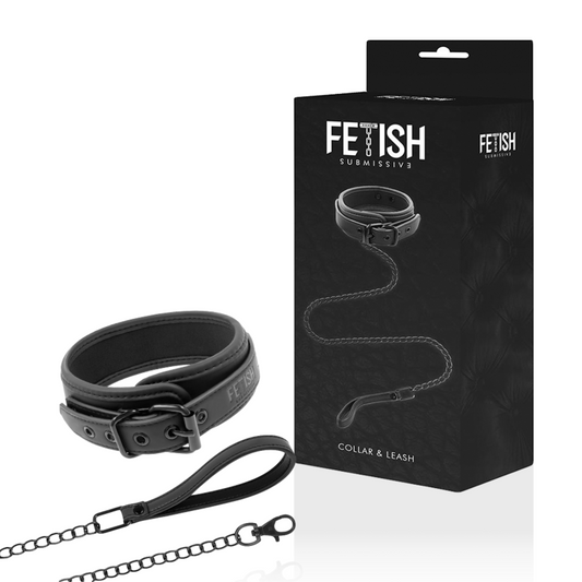FETISH SUBMISSIVE — Collar con cadena con forro de neopreno