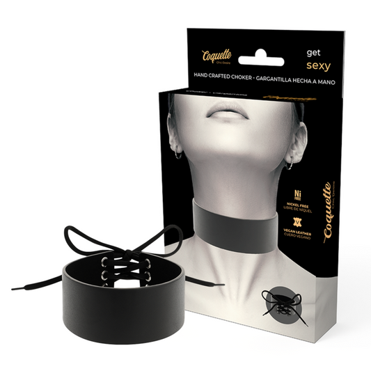 COQUETTE CHIC DESIRE — Choker cuero vegano