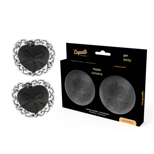 COQUETTE Chic Desire — cubrepezones lace negro