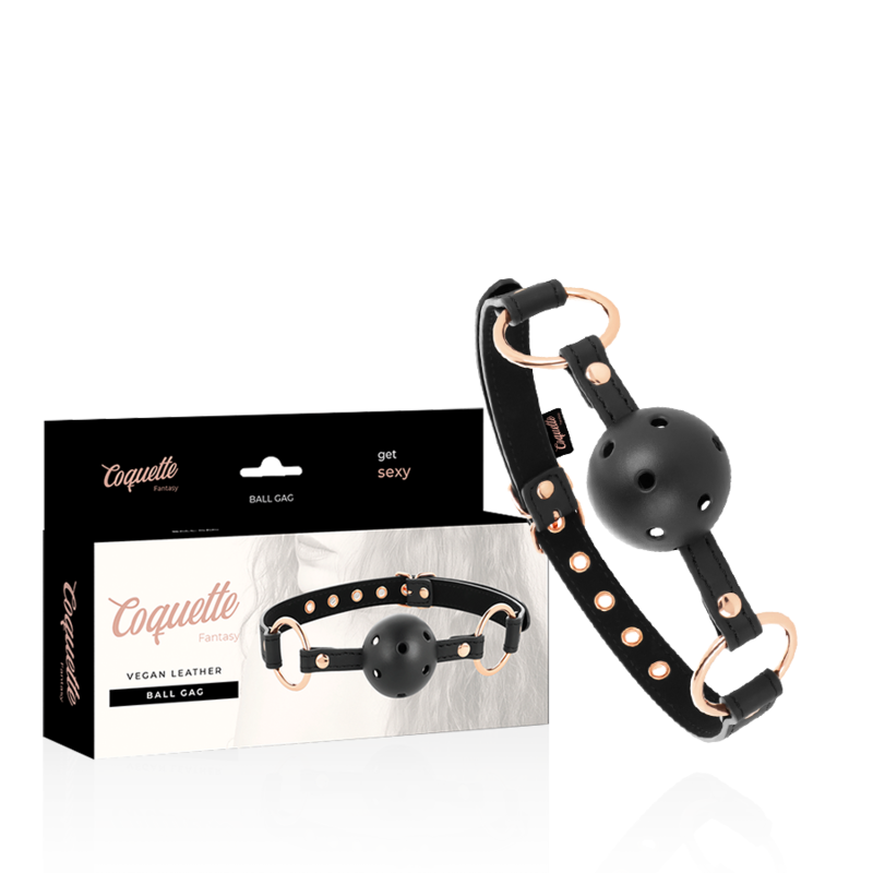 COQUETTE CHIC DESIRE - Fantasy mordaza transpirable cuero vegano