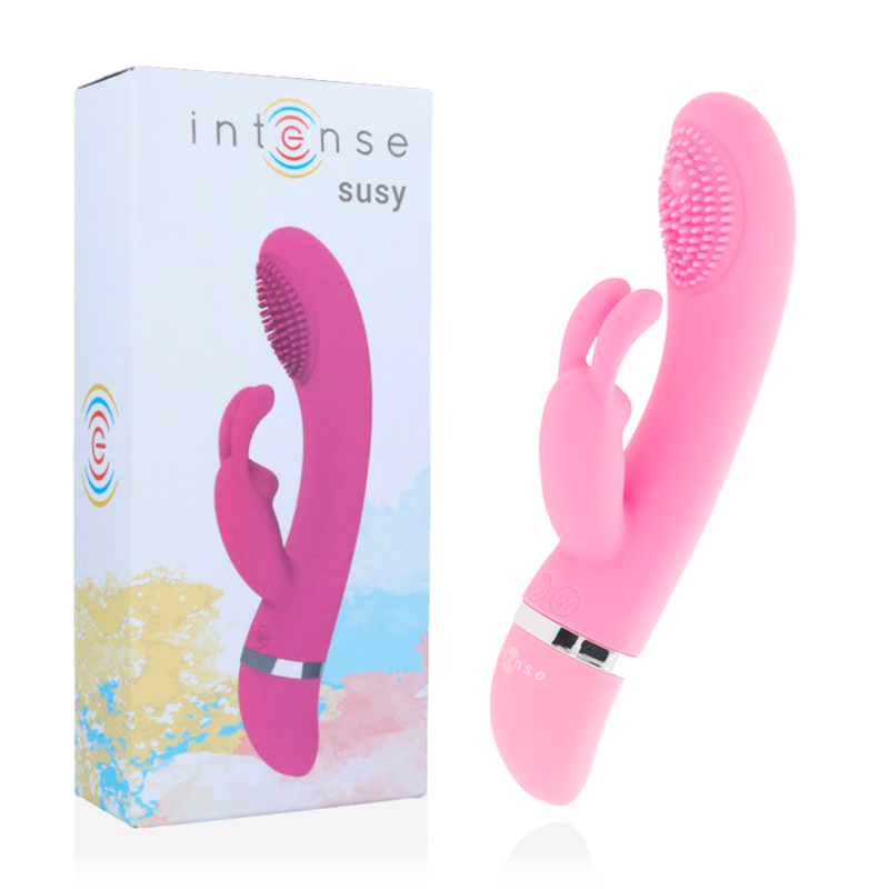 INTENSE Susy — vibrador rabbit oscilante de silicona rosa