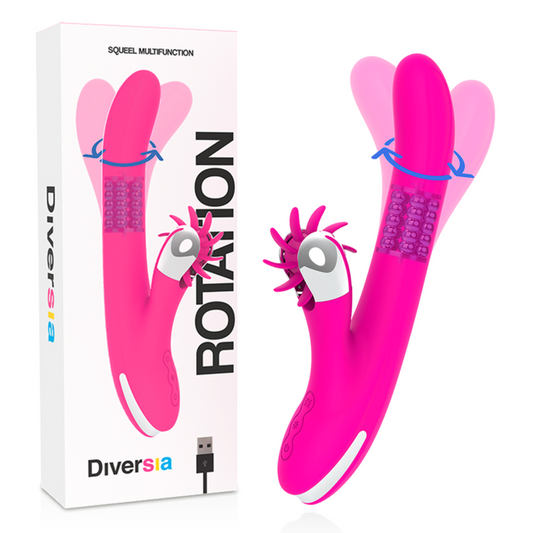 Diversia Bunny Rotation — vibrador rotador punto G (24 cm)