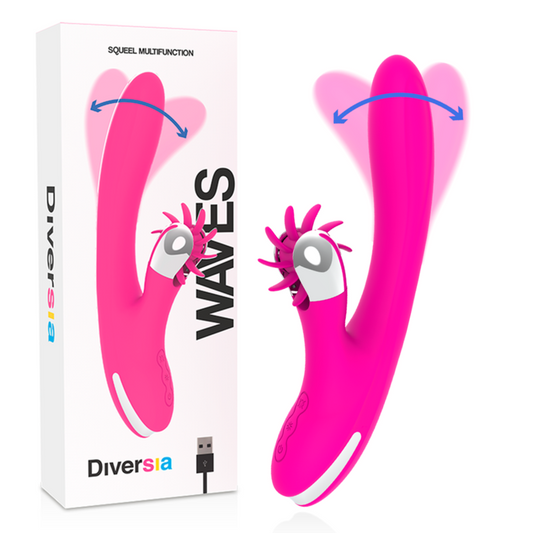 Diversia Bunny Waves — vibrador wave punto G (24 cm)