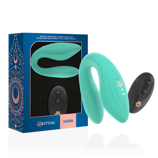 RITHUAL Kama — vibrador para parejas con control remoto aqua