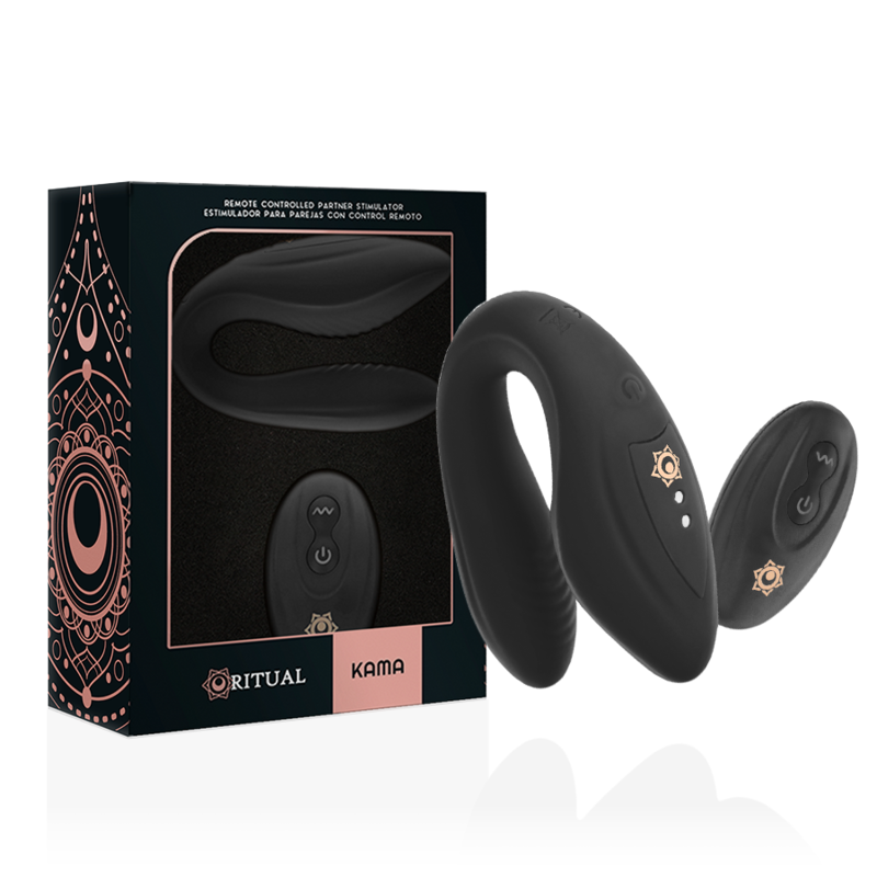 RITHUAL Kama — vibrador para parejas con control remoto negro