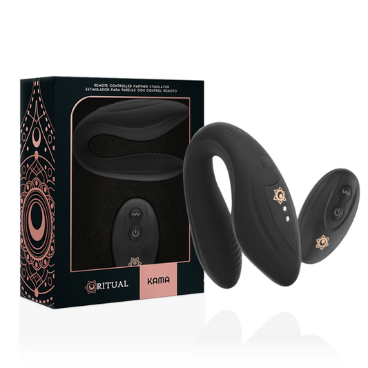 RITHUAL Kama — vibrador para parejas con control remoto negro