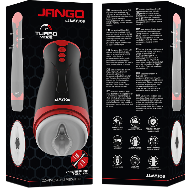 JAMYJOB Jango — masturbador de compresión y vibración