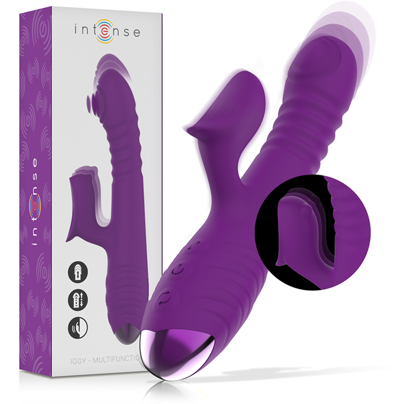 INTENSE - Iggy vibrador multifunción recargable up & down morado