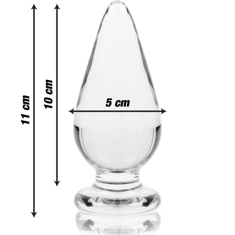 Nebula Series by Ibiza — Modelo 4 plug de cristal transparente