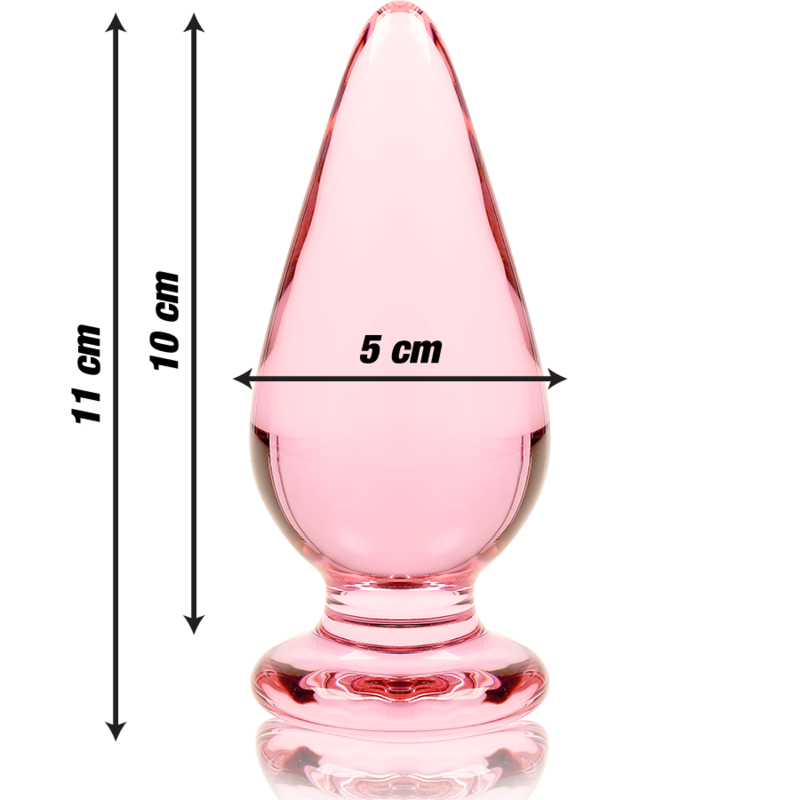 Nebula Series by Ibiza — Modelo 4 plug de cristal rosa