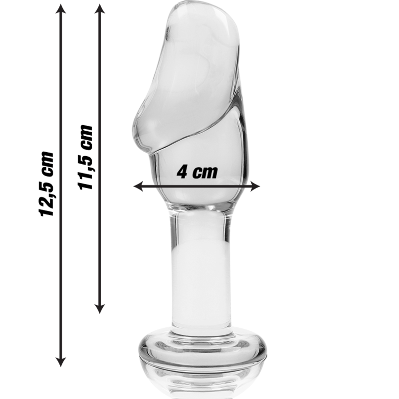 Nebula Series by Ibiza — Modelo 6 plug de cristal transparente