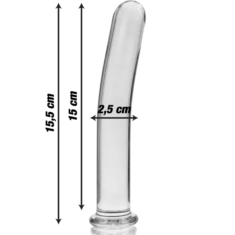 Nebula Series by Ibiza — Modelo 9 dildo de cristal transparente