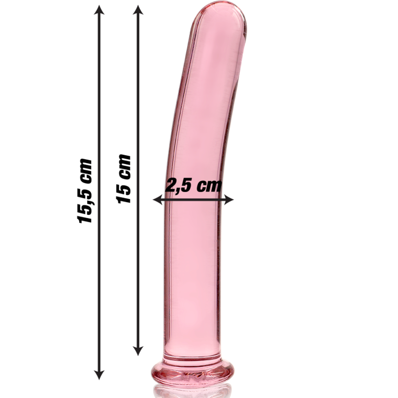 Nebula Series by Ibiza — Modelo 9 dildo de cristal rosa