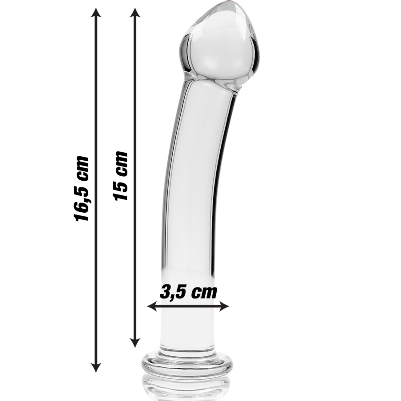 Nebula Series by Ibiza — Modelo 11 dildo de cristal transparente
