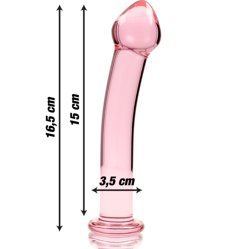 Nebula Series by Ibiza — Modelo 11 dildo de cristal rosa