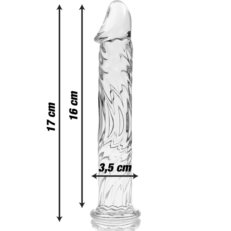Nebula Series by Ibiza — Modelo 12 dildo de cristal transparente