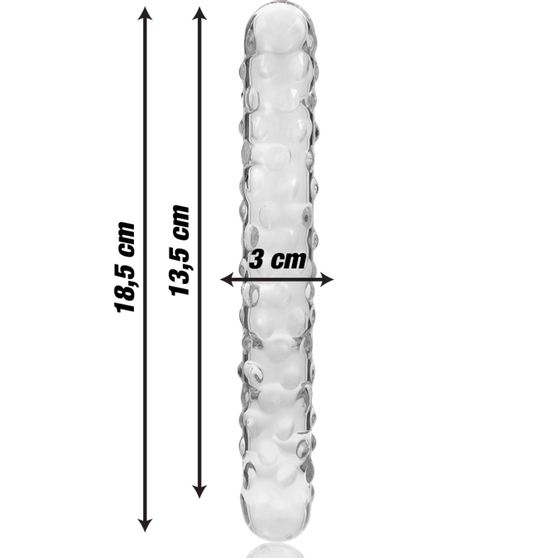 Nebula Series by Ibiza — Modelo 15 dildo de cristal transparente