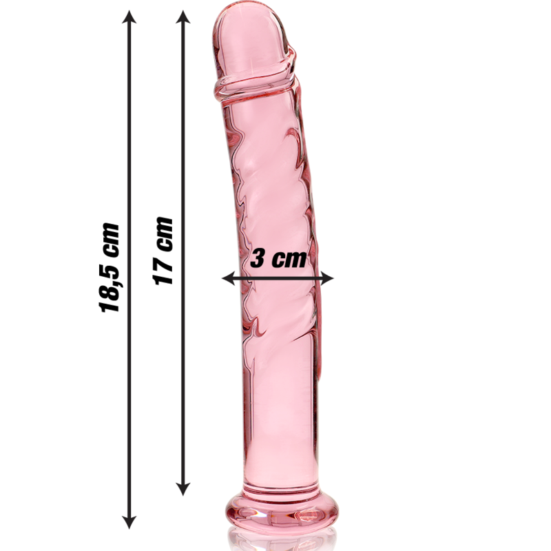 Nebula Series by Ibiza — Modelo 16 dildo de cristal rosa