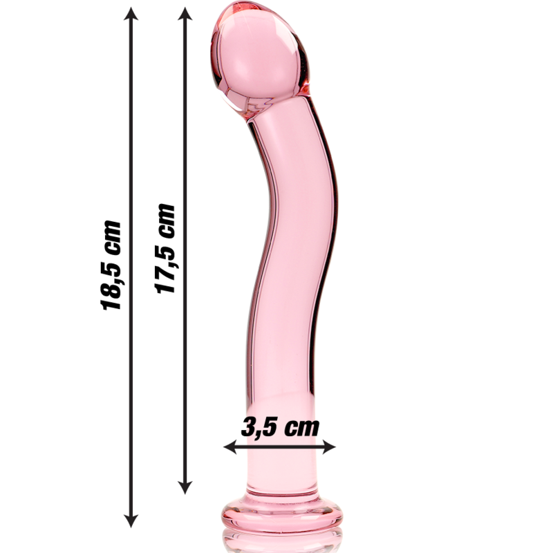 Nebula Series by Ibiza — Modelo 18 dildo de cristal rosa