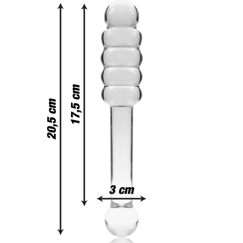 Nebula Series by Ibiza — Modelo 20 dildo de cristal transparente
