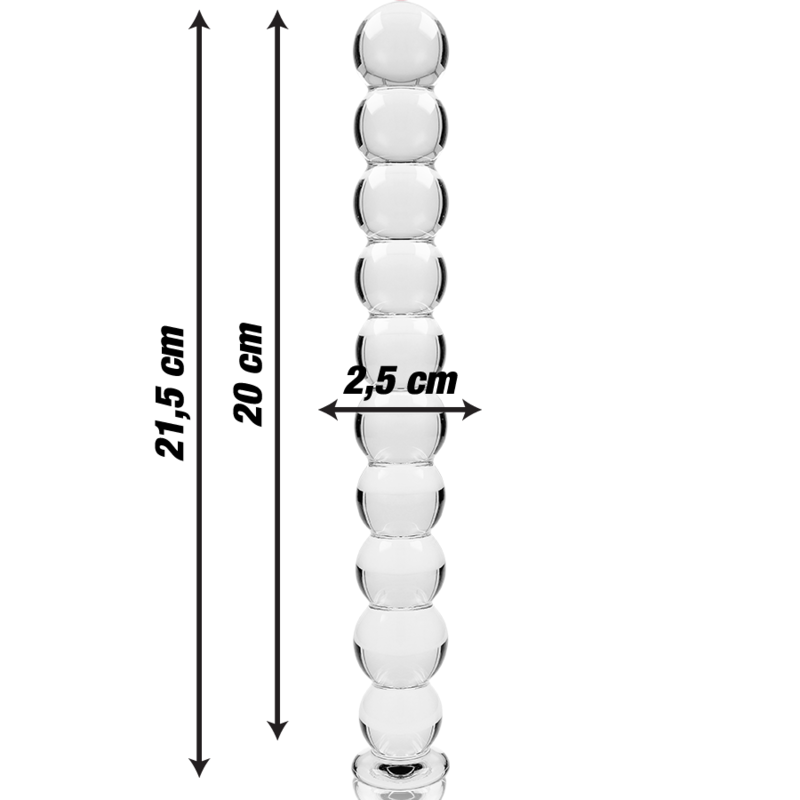 Nebula Series by Ibiza — Modelo 22 dildo de cristal transparente
