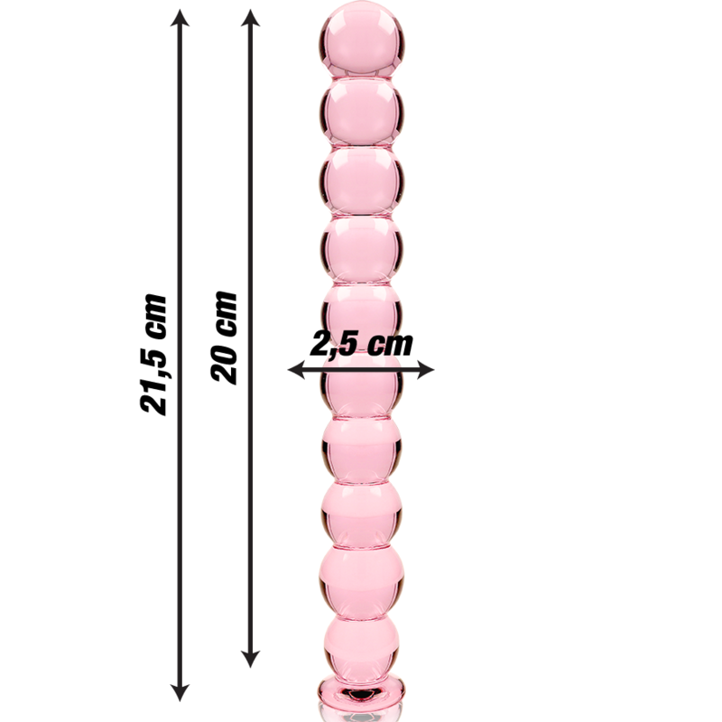 Nebula Series by Ibiza — Modelo 22 dildo de cristal rosa