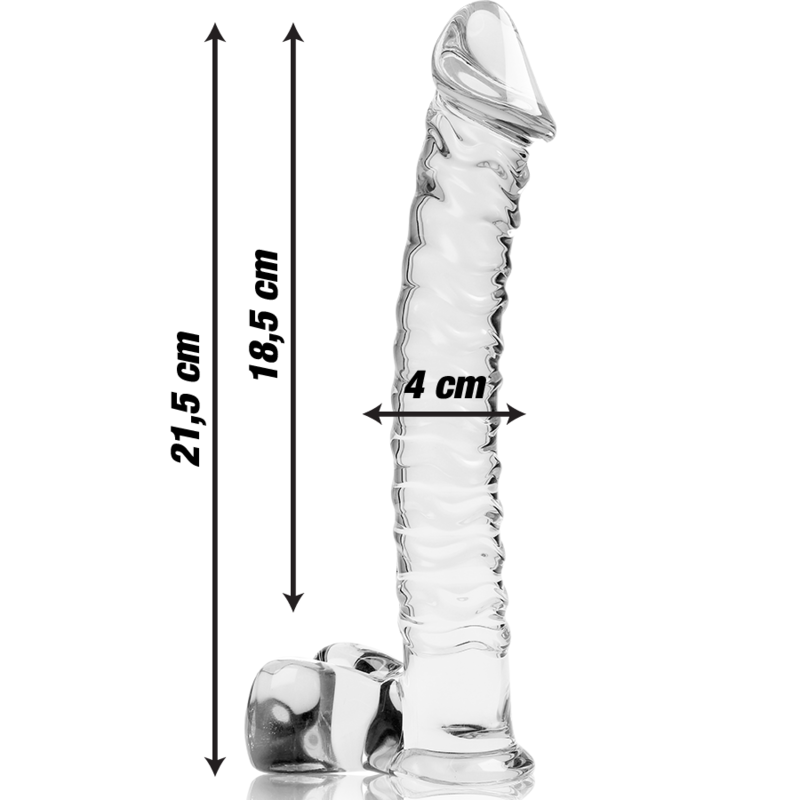 Nebula Series by Ibiza — Modelo 23 dildo de cristal transparente