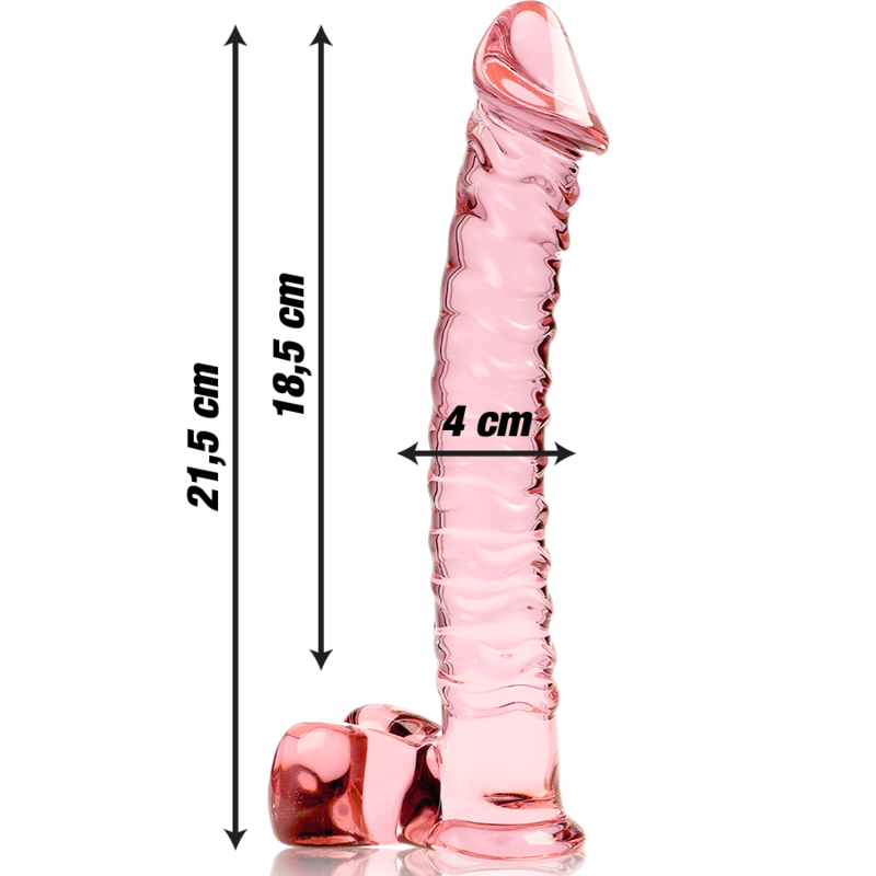 Nebula Series by Ibiza — Modelo 23 dildo de cristal rosa