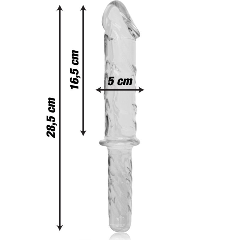 Nebula Series by Ibiza — Modelo 24 dildo de cristal transparente
