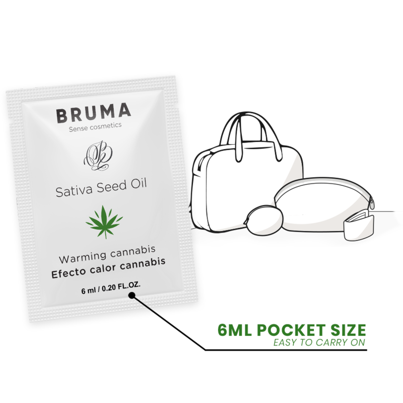 BRUMA — gel deslizante efecto calor sabor cannabis 6 ml