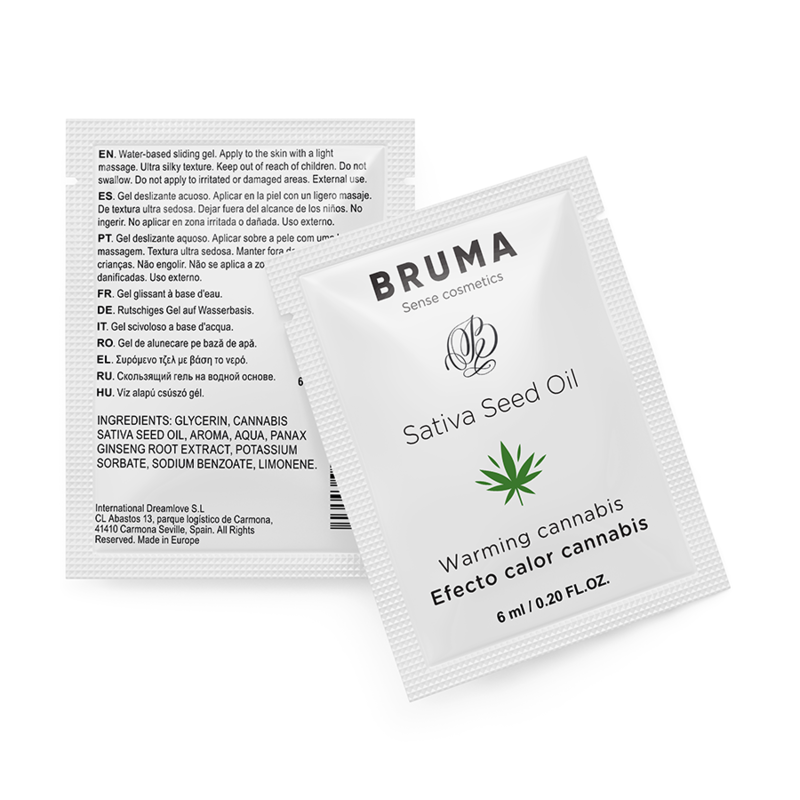 BRUMA — gel deslizante efecto calor sabor cannabis 6 ml