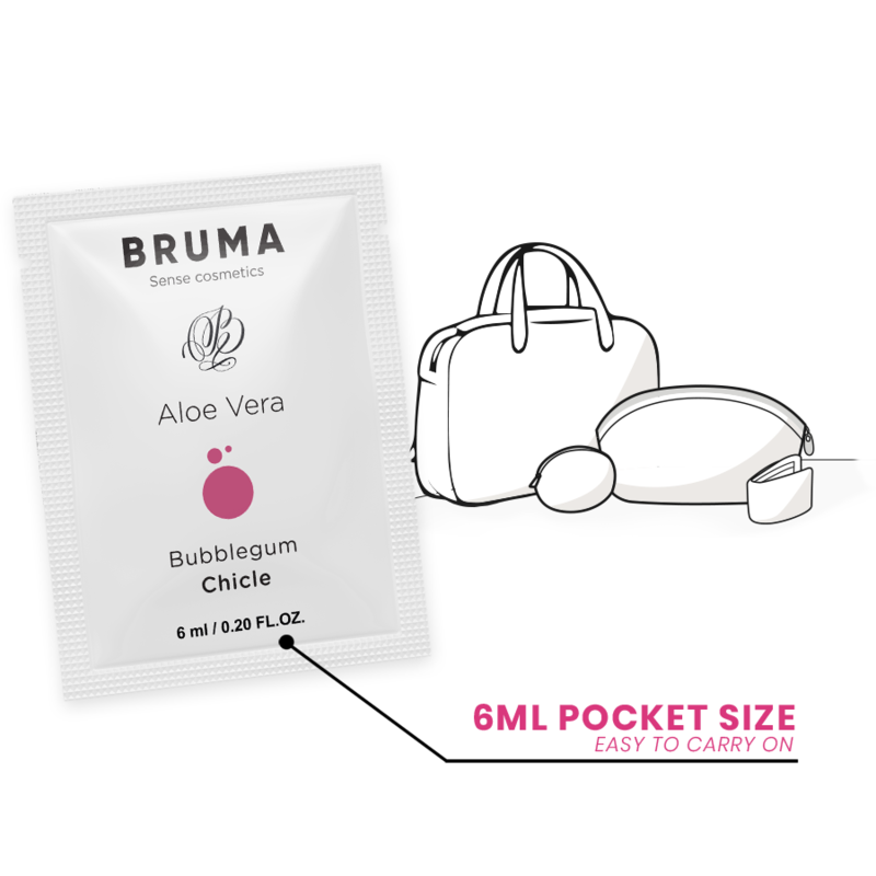 BRUMA — gel deslizante con aloe vera sabor a chicle 6 ml