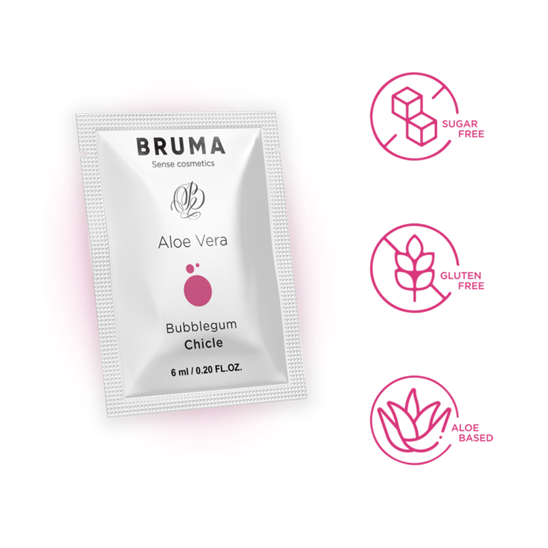 BRUMA — gel deslizante con aloe vera sabor a chicle 6 ml