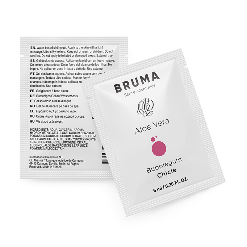 BRUMA — gel deslizante con aloe vera sabor a chicle 6 ml