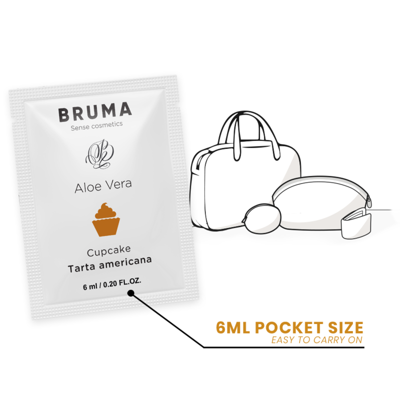 BRUMA — gel deslizante con aloe vera sabor a tarta americana 6 ml