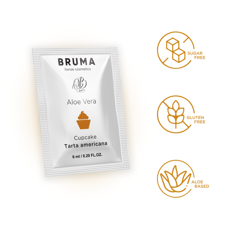 BRUMA — gel deslizante con aloe vera sabor a tarta americana 6 ml