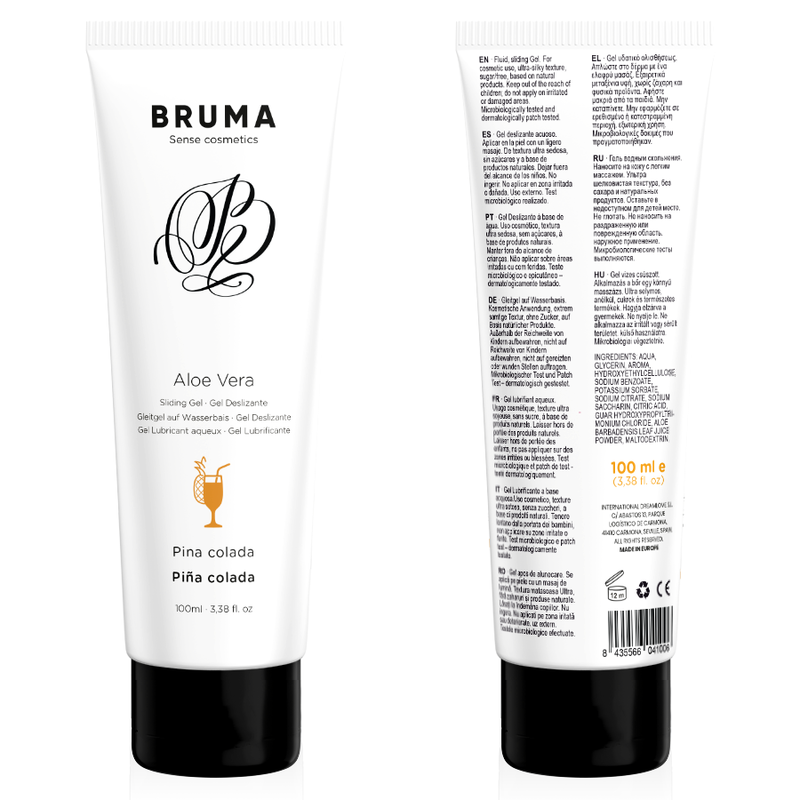 BRUMA — gel deslizante con aloe vera sabor a piña colada 100 ml