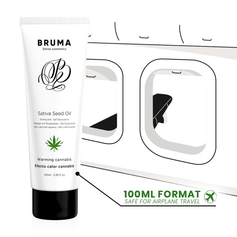 BRUMA — gel deslizante efecto calor sabor cannabis 100 ml