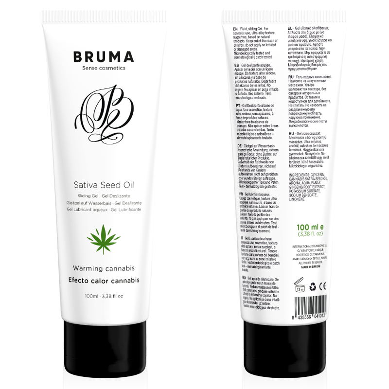 BRUMA — gel deslizante efecto calor sabor cannabis 100 ml