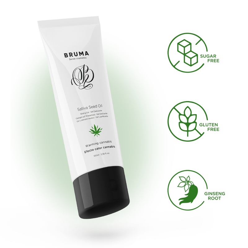 BRUMA — gel deslizante efecto calor sabor cannabis 100 ml