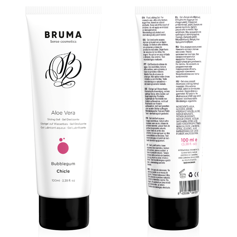 BRUMA — gel deslizante con aloe vera sabor a chicle 100 ml