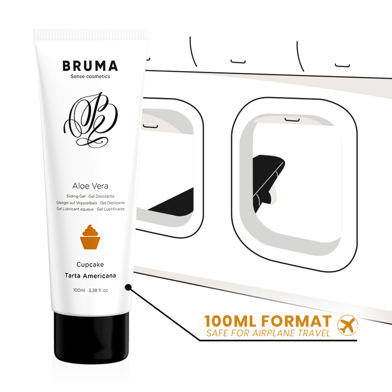 BRUMA — gel deslizante con aloe vera sabor a tarta americana 100 ml