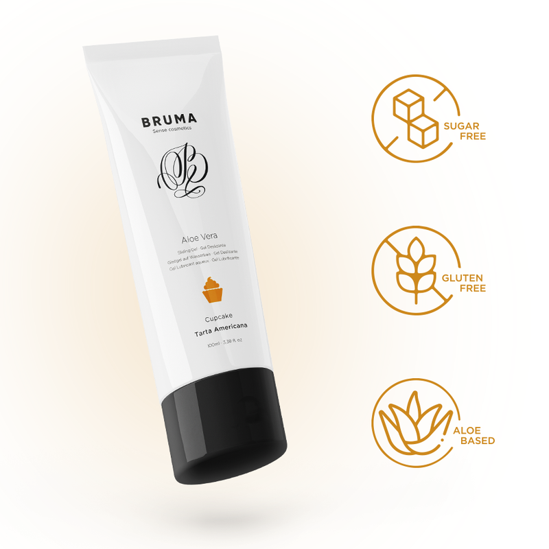 BRUMA — gel deslizante con aloe vera sabor a tarta americana 100 ml