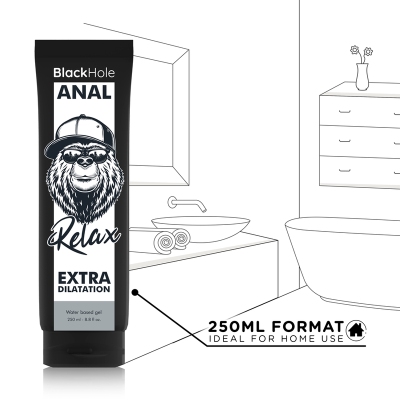 Black Hole — gel base agua dilatación anal 250 ml