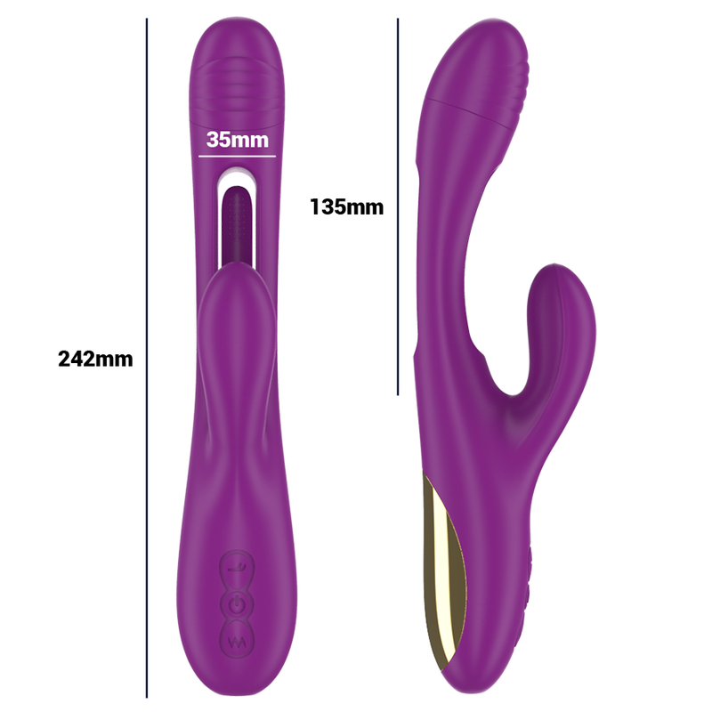 INTENSE Apolo — vibrador multifunción con lengua oscilante