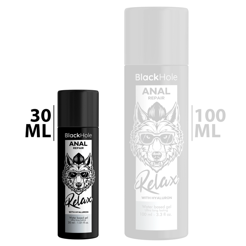 Black Hole — anal repair base agua relax con hyaluron 30 ml