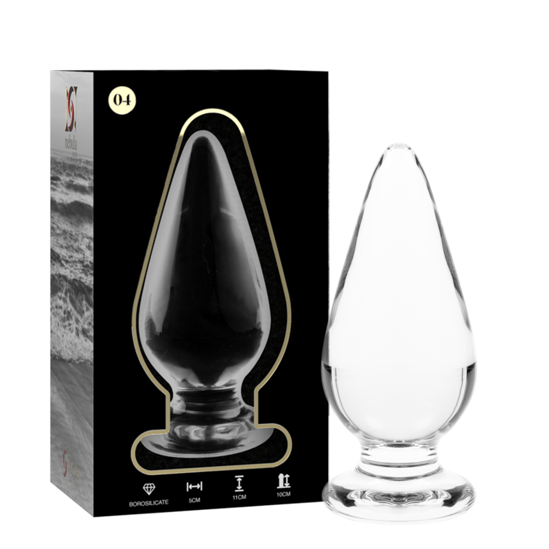 Nebula Series by Ibiza — Modelo 4 plug de cristal transparente