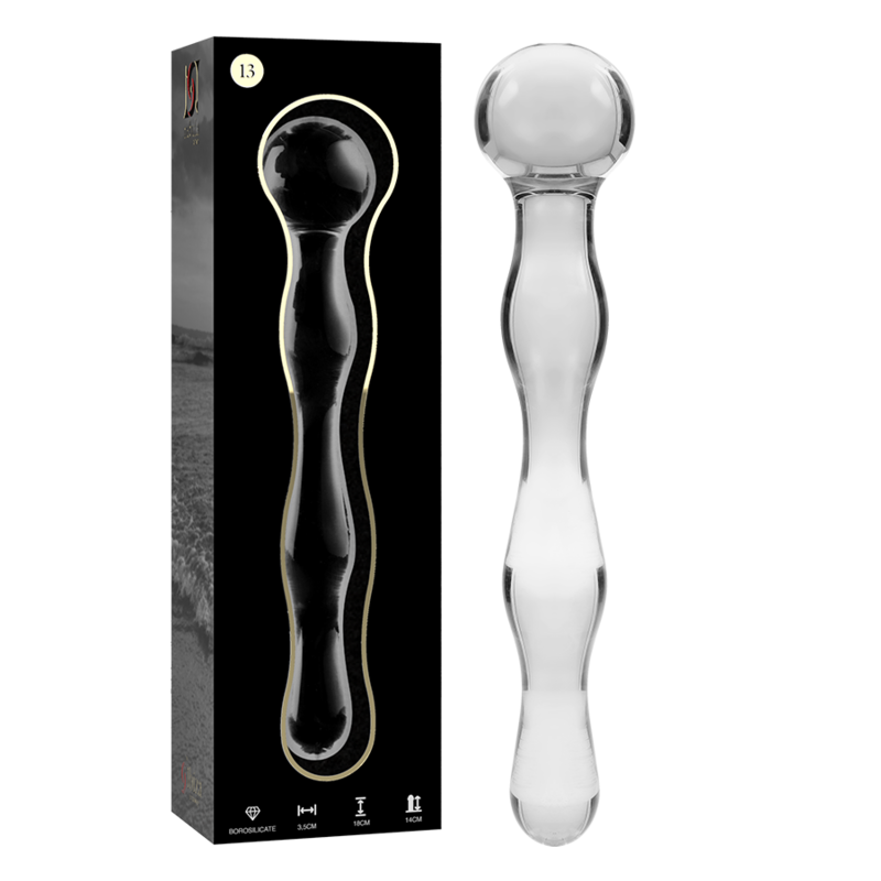 Nebula Series by Ibiza — Modelo 13 dildo de cristal transparente